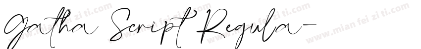 Gatha Script Regula字体转换